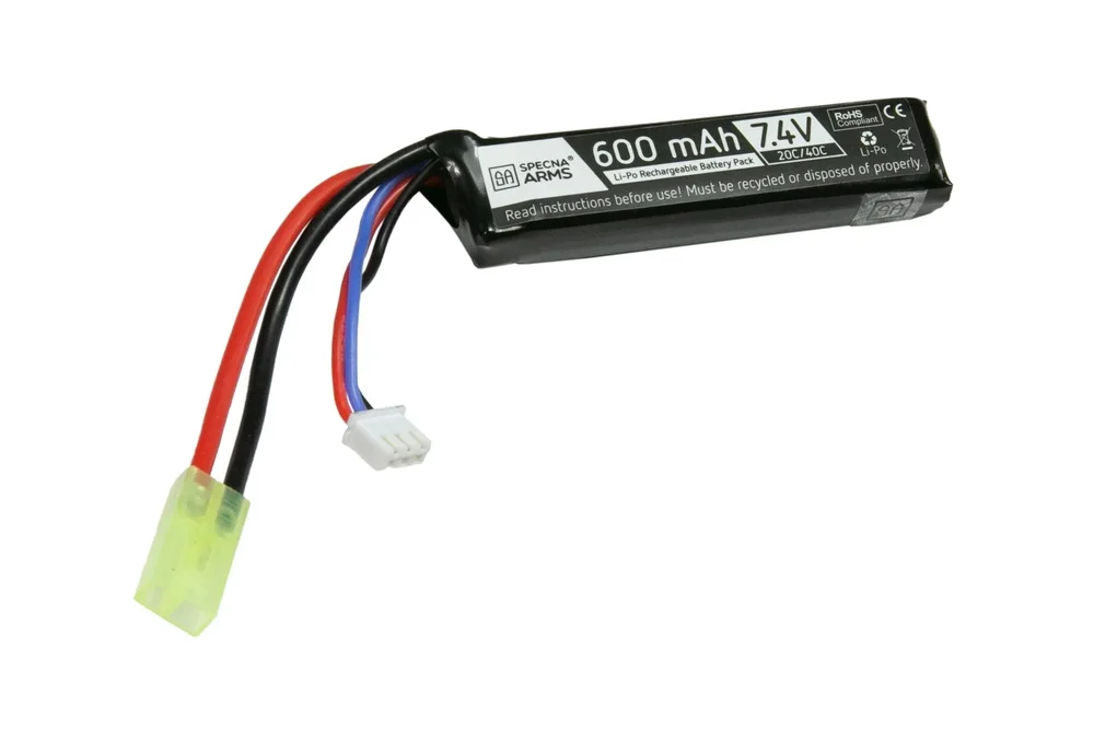 LiPo 7,4V 600mAh 20/40C Batteri – Tamiya mini LiPo 7,4V 600mAh 20/40C Batteri – Tamiya mini