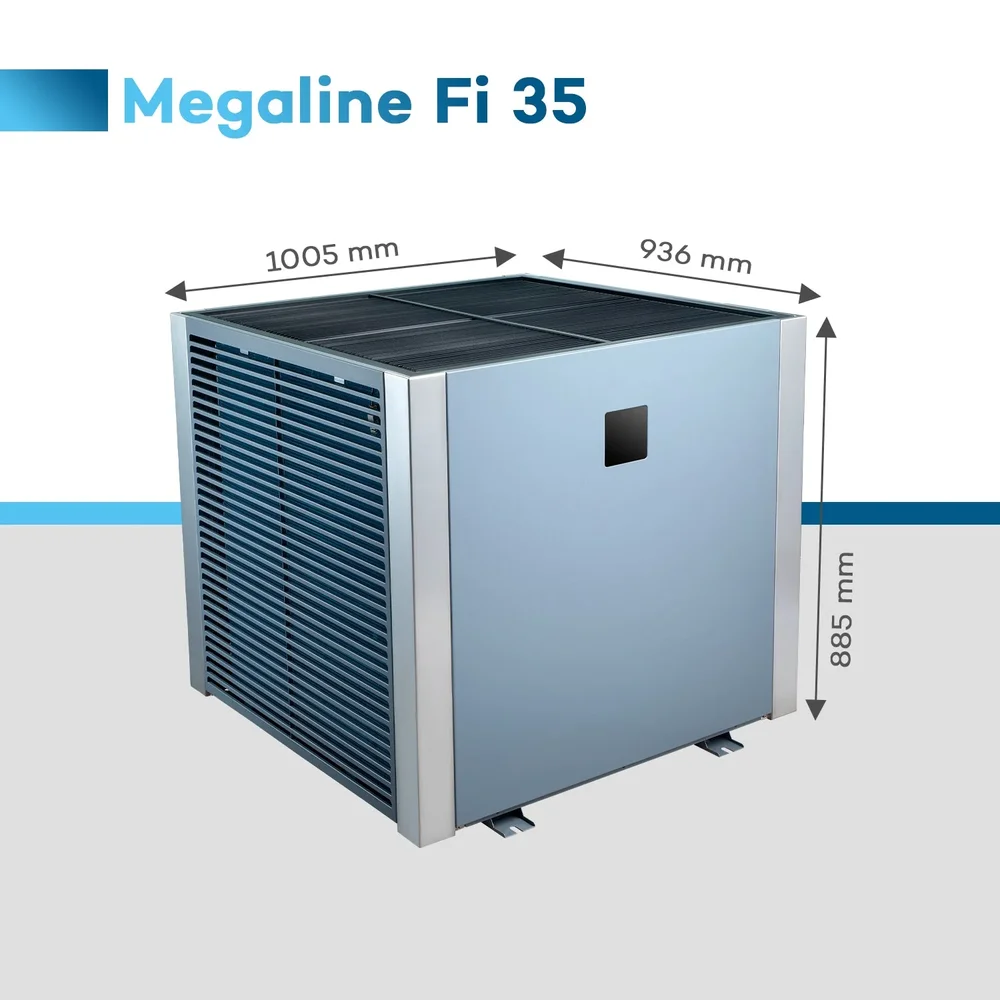 Poolex Megaline Fi3 35 kW Full Inverter Poolvärmepump - Bild 2