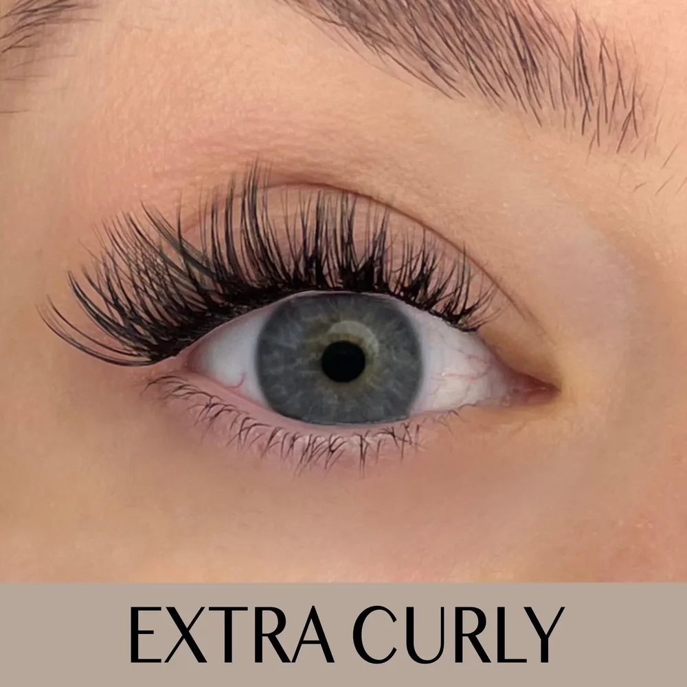 Extra Curly D-curl Clusters/Fransar - Bild 1