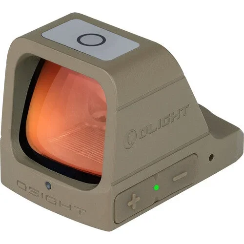 OLIGHT OSIGHT rødpunktsigte med rød 3 MOA dot og ladecover, Tan - Bild 2