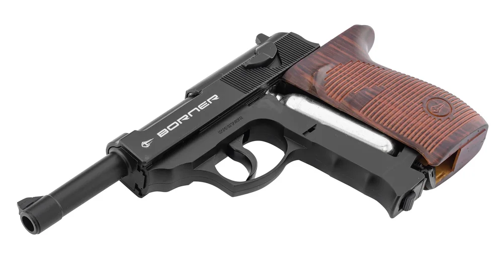 Borner C41 P38 CO2-pistol med fast cylinderhoved, kal. 4,5 mm BB - Bild 3