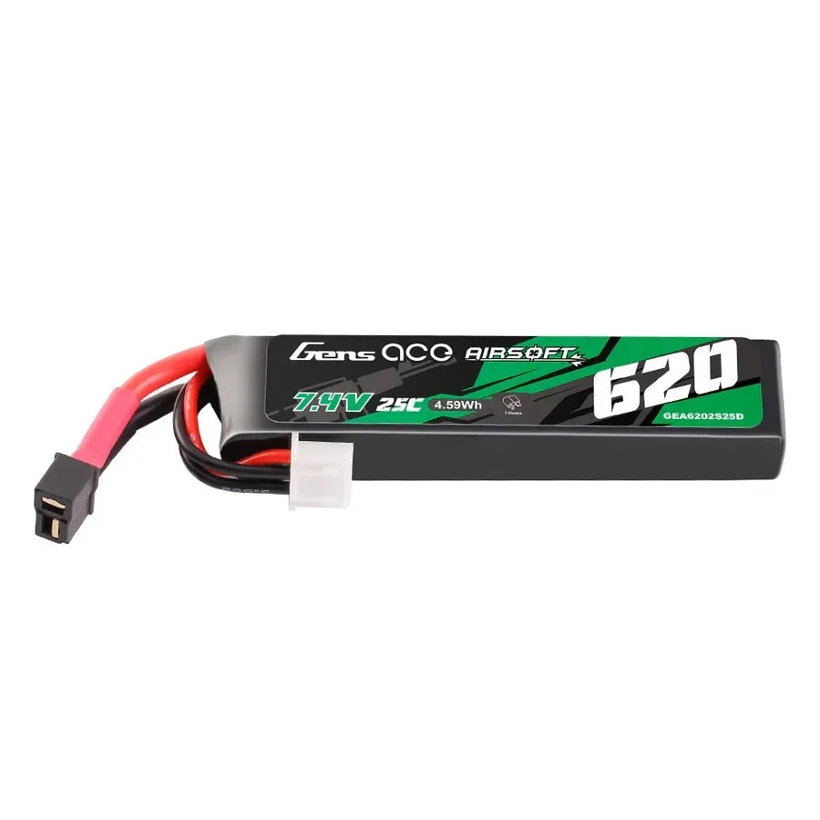 Gens ACE LiPo Batteri 7,4V 620mAh 25C – Mini T-Dean Gens ACE LiPo Batteri 7,4V 620mAh 25C – Mini T-Dean