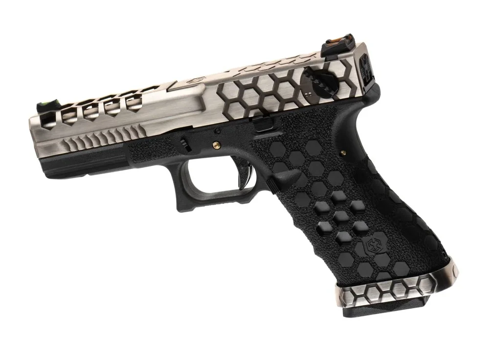 AW Custom VX0200 Hex Cut Full Metal GBB - Silver - Bild 2