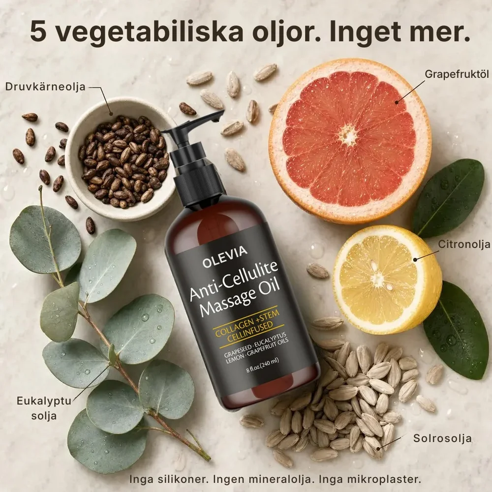Olevia® Massageolja mot celluliter | Inga besvikande krämer från apoteket och inga dyra behandlingar på salong. - Bild 3