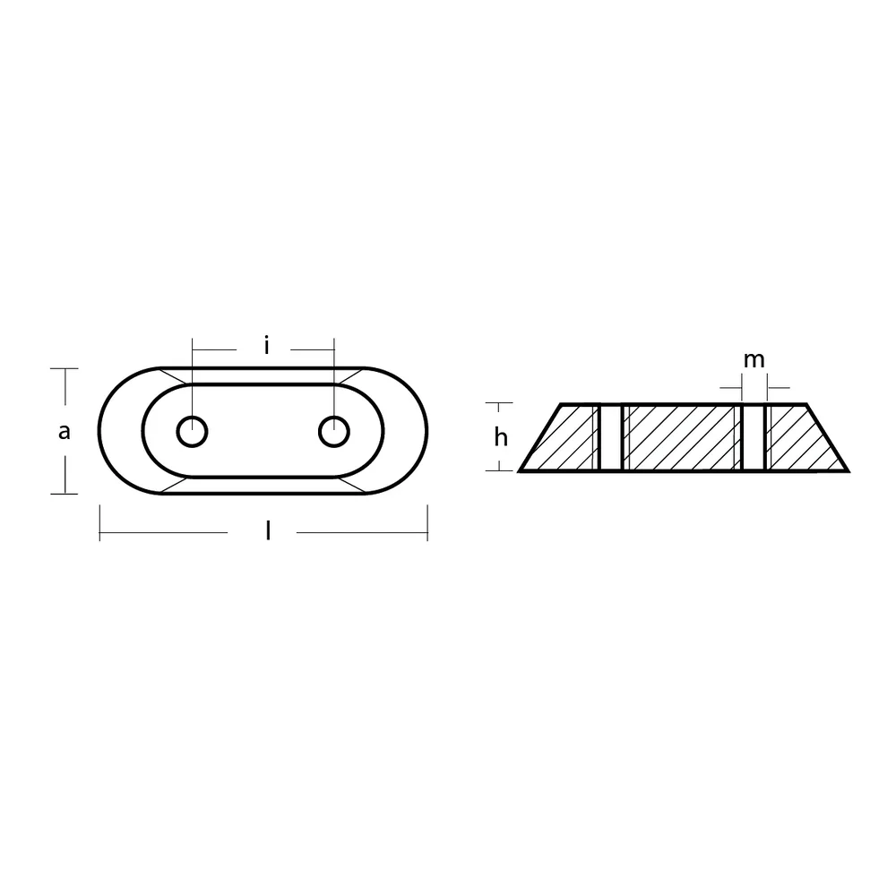 Magnesiumanod Johnson-Evinrude Transom Bracket 2-150, 173029-123009-327606 - Bild 3