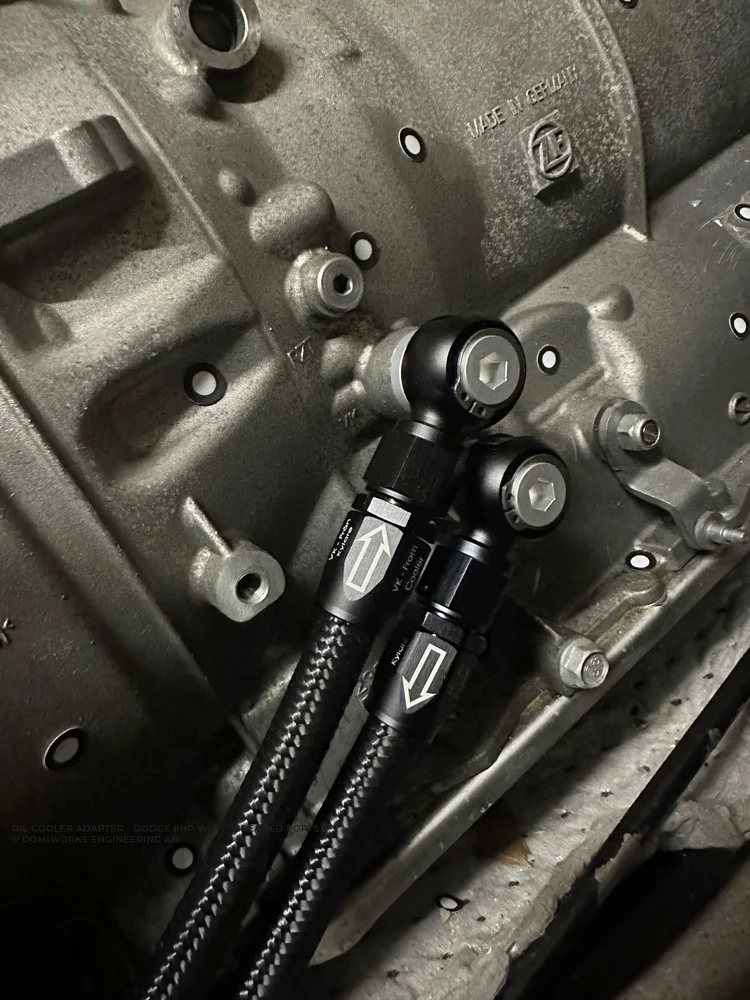 Oljekylare Adapter - Dodge 8HP - Full Flow Swivel Anslutning - Bild 3