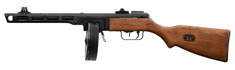 VFC PPSh-41 GBBR Airsoft SMG med tromlemagasin - Træ/Metal - Bild 3