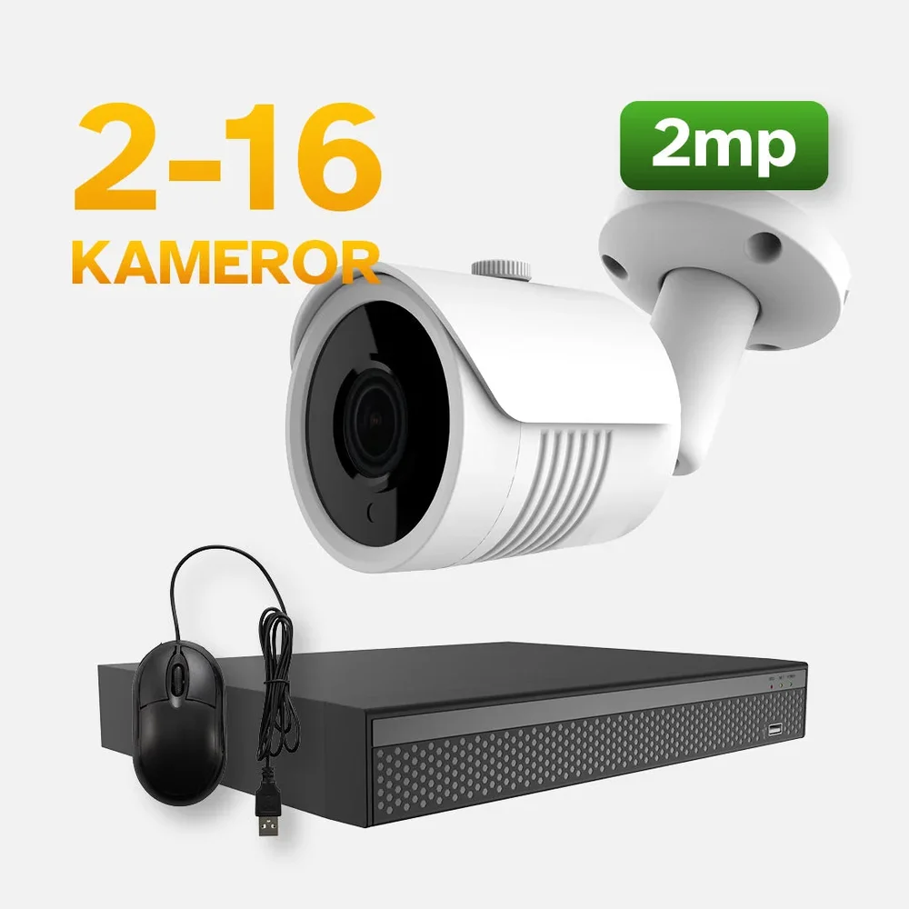 Övervaknings system POE 2 MP, 2-16 kameror, 1-2 switchar Övervaknings system POE 2 MP, 2-16 kameror, 1-2 switchar