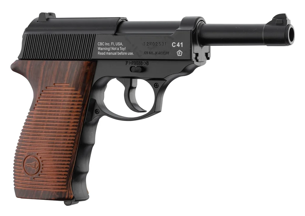 Borner C41 P38 CO2-pistol med fast cylinderhoved, kal. 4,5 mm BB - Bild 2